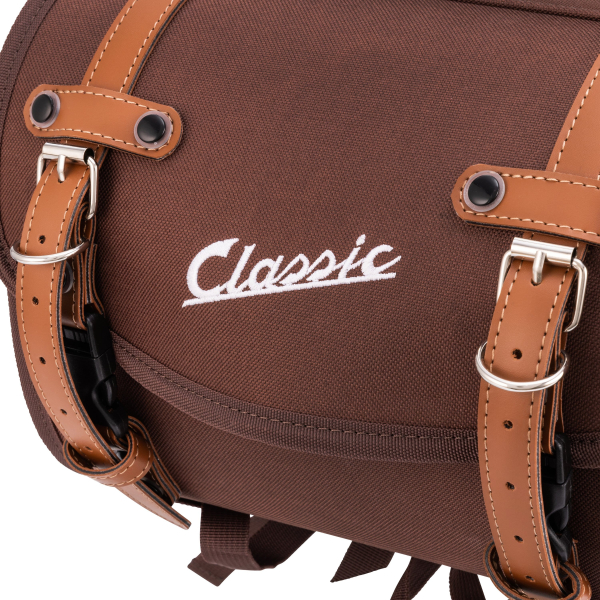 Tasche/Koffer für Gepäckträger - "Classic" - 10 Liter - tobacco-braun